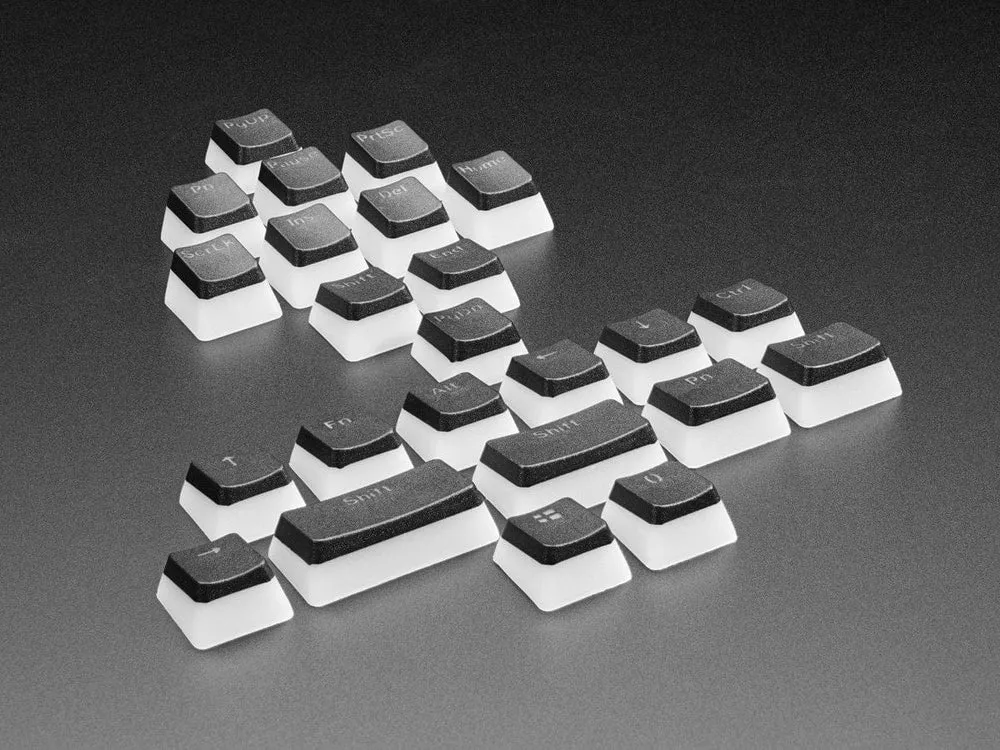 Black Pudding Keycaps - 24 Piece Keyboard Add-On Kit