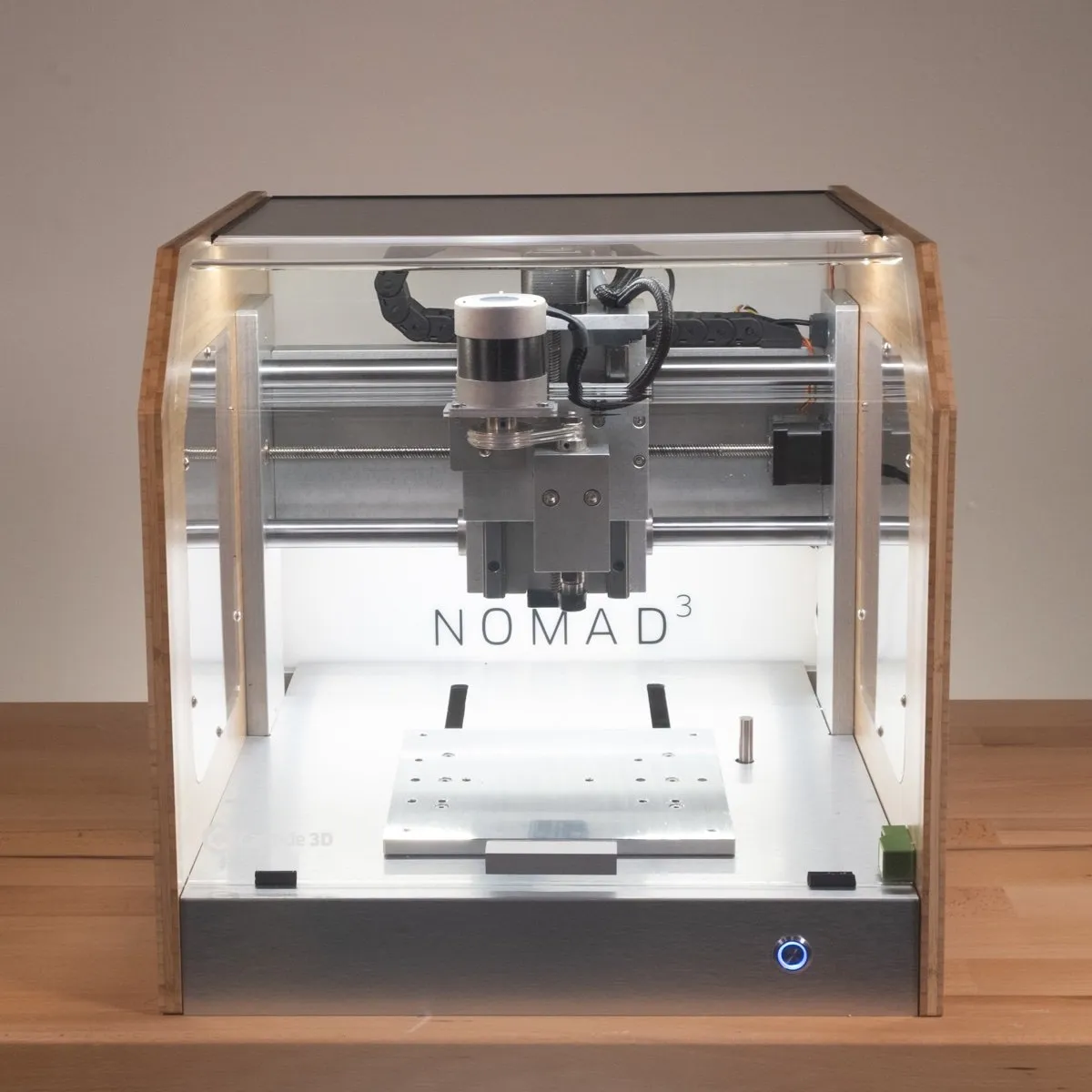 Carbide 3D Nomad 3 Desktop CNC Machine, Bamboo Enclosure