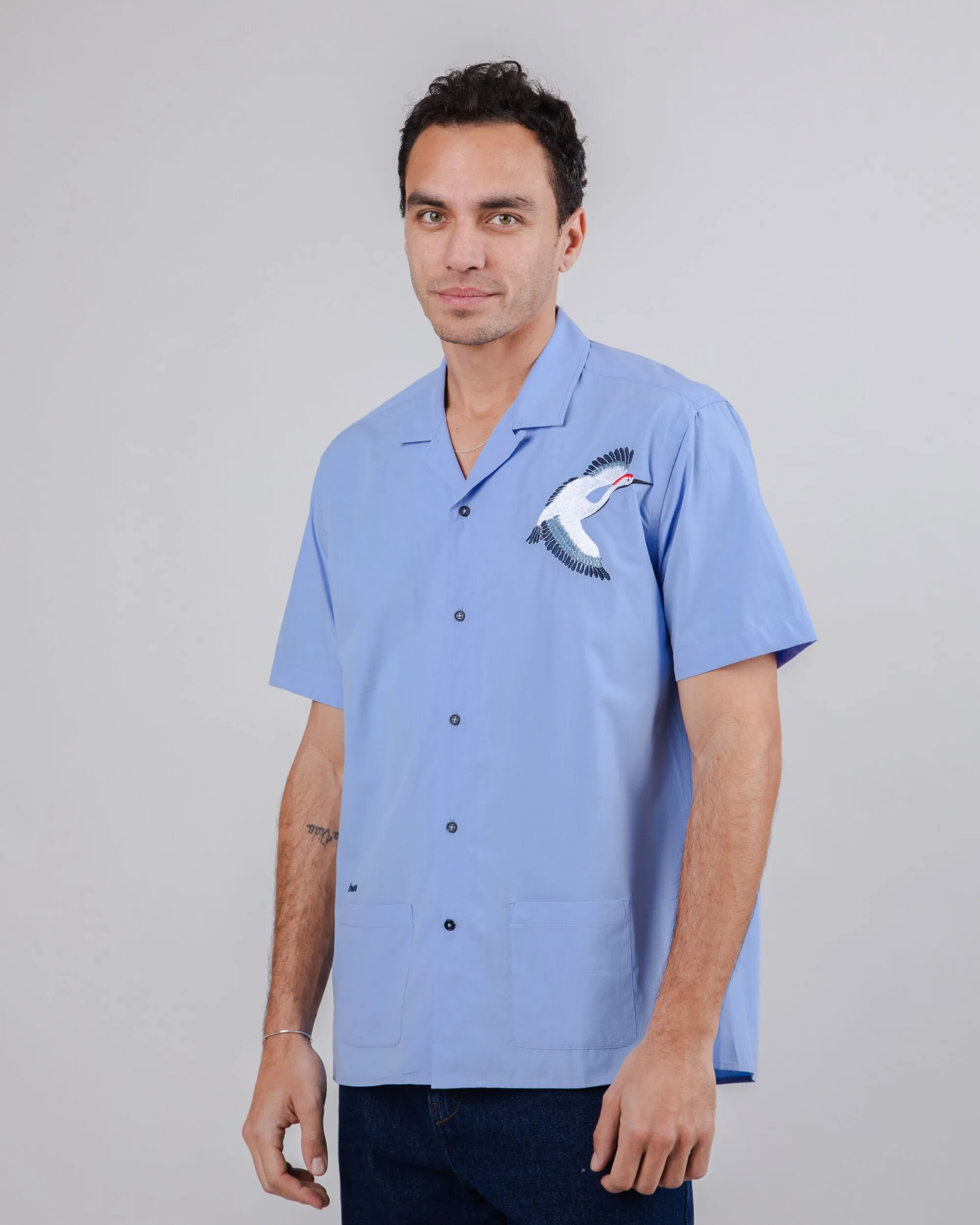 Crane For Luck Essential Shirt - Organic Cotton - Brava Fabrics