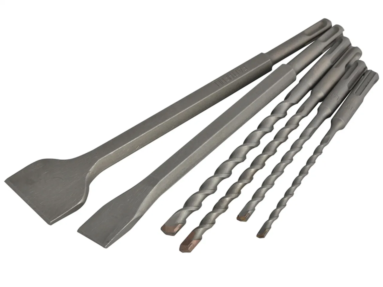 Faithfull FAISDSSET6BP SDS Plus Chisel & Drill Bit Set 6 Piece