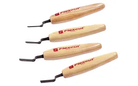 Flexcut Dogleg Chisel Micro Tool Carving Set ~ MT150