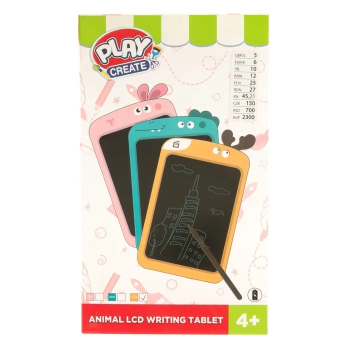 Play Create Animal Lcd Writing Tablet - Orange