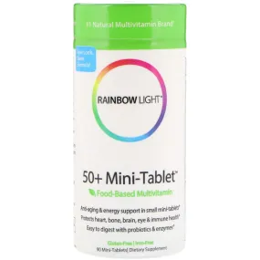 Rainbow Light 50+ Mini Tablet Food-Based Multivitamin 90 Mini-Tablets