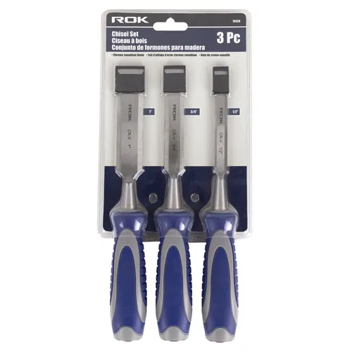 ROK 70428 3 PC CHISEL SET, 1/2″, 3/4″, 1″