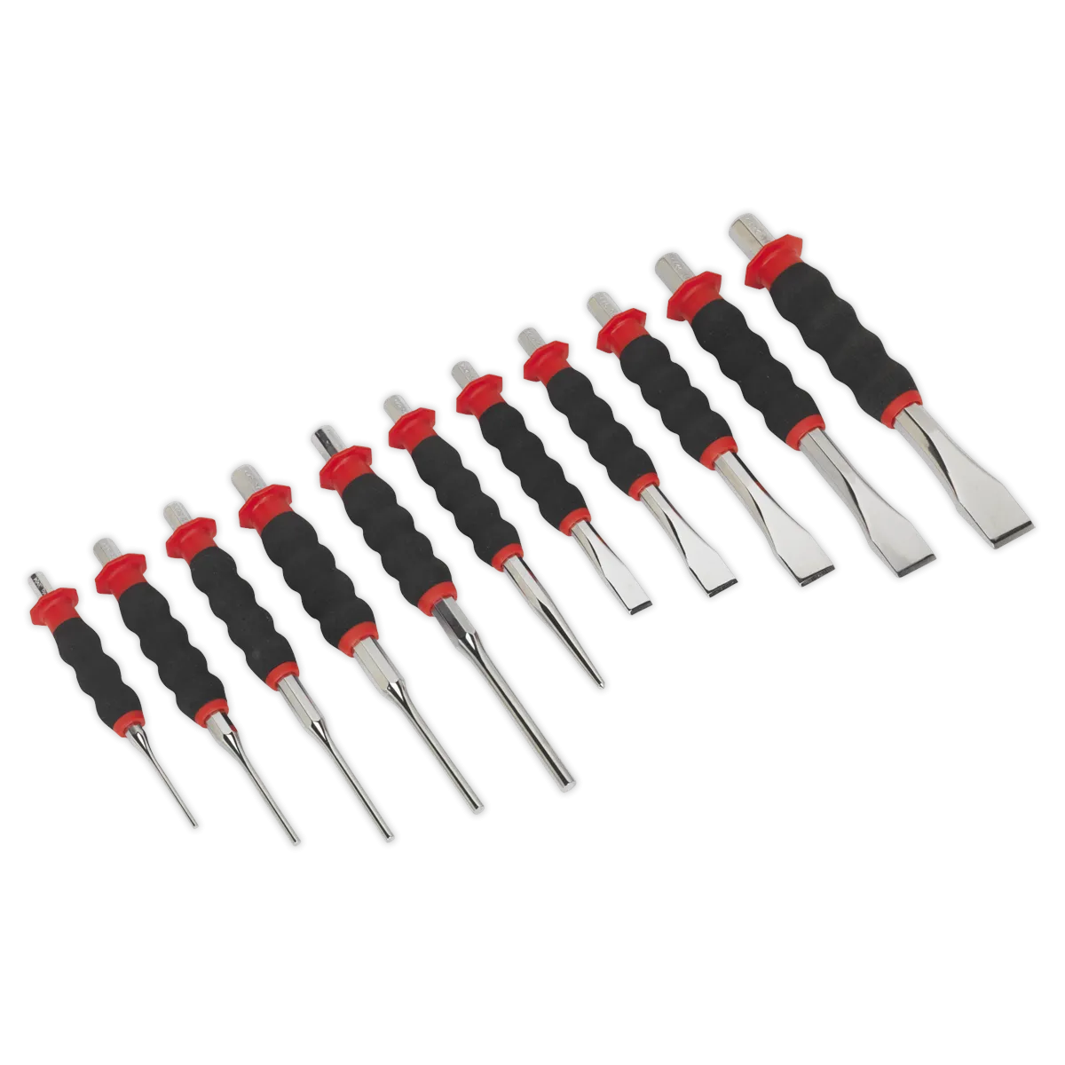 Sealey AK9135 Premier Sheathed Punch & Chisel Set 11pc