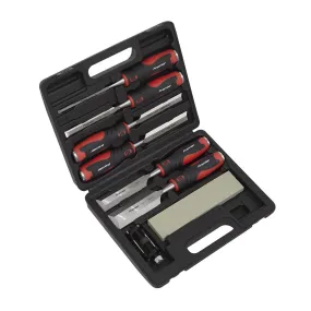 Sealey AK9240 Hammer-Thru Wood Chisel 8pc Set