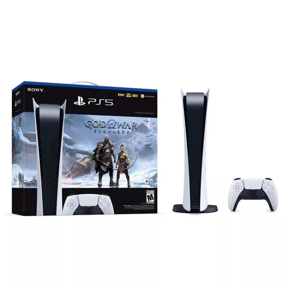 Sony PlayStation 5 Digital Console with God of War: Ragnarok Bundle | Electronic Express