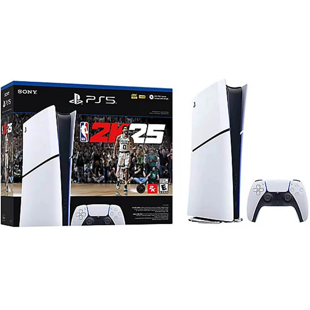Sony PlayStation 5 Slim Console Digital Edition NBA 2K25 Bundle | Electronic Express
