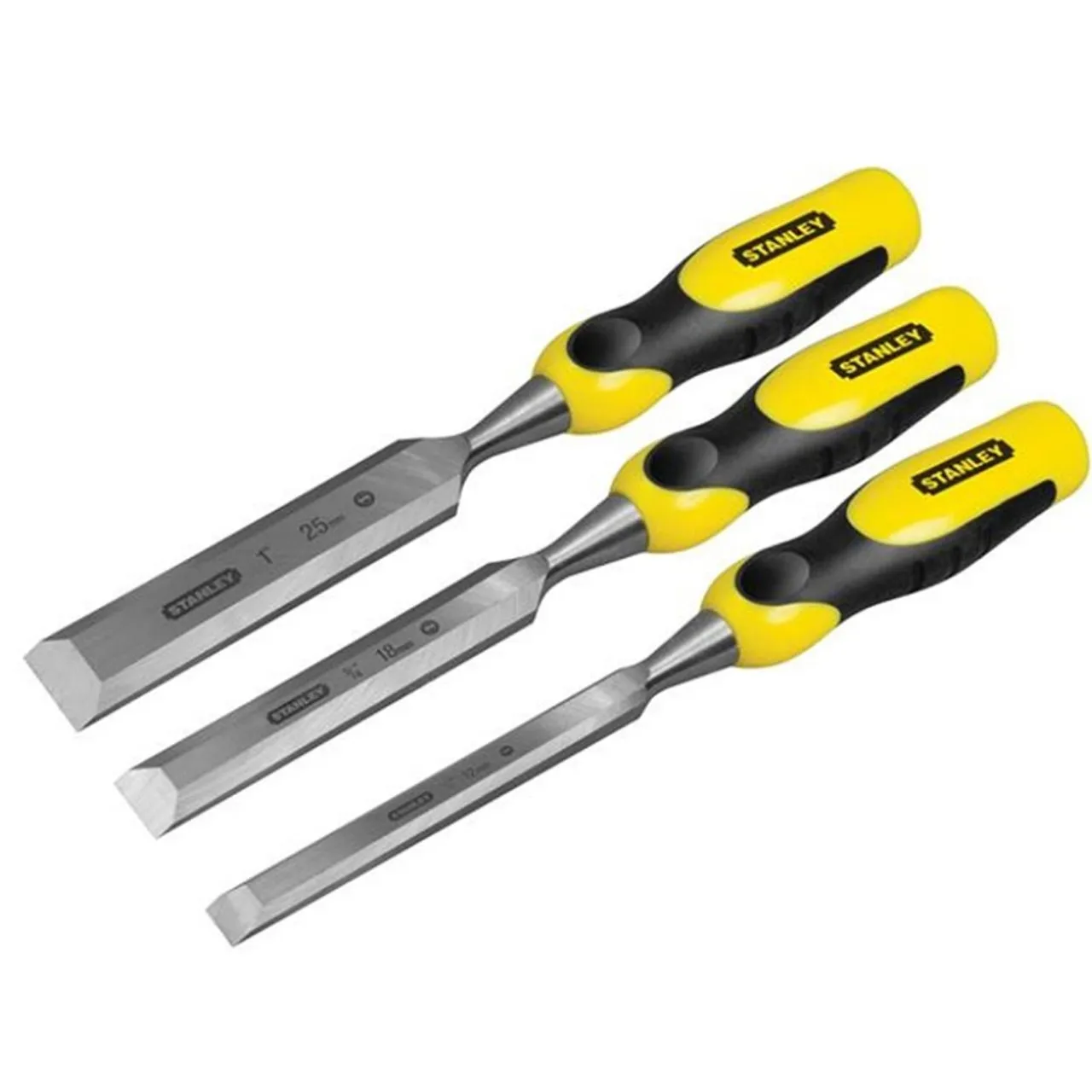 Stanley STA516359 DYNAGRIP™ Bevel Edge Chisel with Strike Cap Set of 3