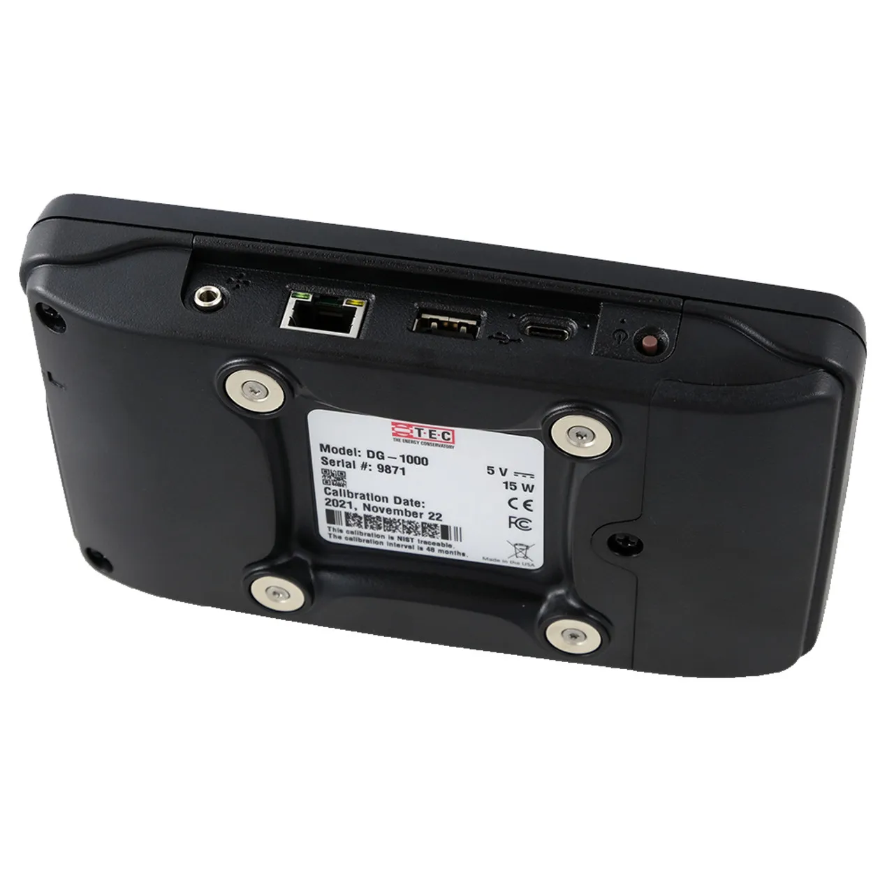 TEC Minneapolis DG-1000 Dual Channel Digital Pressure-Flow Gauge with BlueTooth