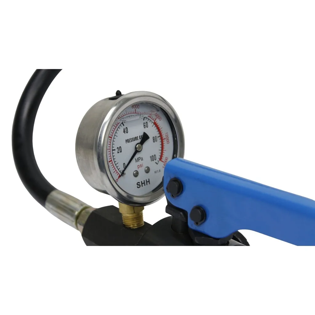TETRA THHP-700C, Hydraulic Handpump, 700 bar, 400 cc, inc. 1.5 m hose and pressure gauge, IMPA 615656
