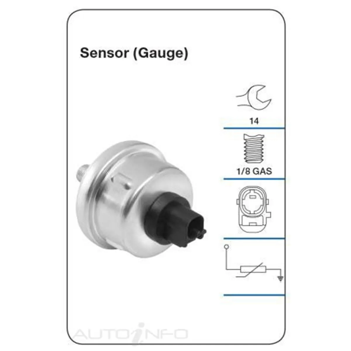 Tridon Oil Pressure Sensor (Gauge) - TPS072